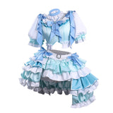 Puella Magi Madoka Magica Cosplay Costume Sayaka Miki Blue Outfit Adult Female Halloween Carnival Costume