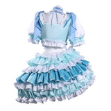 Puella Magi Madoka Magica Cosplay Costume Sayaka Miki Blue Outfit Adult Female Halloween Carnival Costume