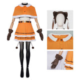 Puella Magi Madoka Magica Nagisa Momoe Women Orange Outfit Adult Female Halloween Carnival Costume
