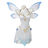 Ram Cosplay Costume White Dress with Wings Adult Female Halloween Carnival Costume