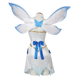 Ram Cosplay Costume White Dress with Wings Adult Female Halloween Carnival Costume