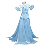 Re Zero Cosplay Costume Emilia Blue Evening Gown Adult Female Halloween Carnival Costume