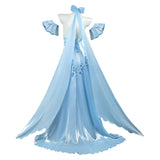 Re Zero Cosplay Costume Emilia Blue Evening Gown Adult Female Halloween Carnival Costume