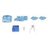 Re Zero Cosplay Costume Emilia Blue Evening Gown Adult Female Halloween Carnival Costume