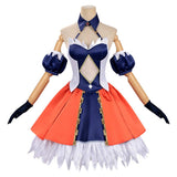 Record of Ragnarok Cosplay Costume Alvitr Blue and Orange Dress Adult Female Halloween Carnival Costume