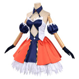 Record of Ragnarok Cosplay Costume Alvitr Blue and Orange Dress Adult Female Halloween Carnival Costume