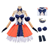 Record of Ragnarok Cosplay Costume Alvitr Blue and Orange Dress Adult Female Halloween Carnival Costume