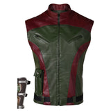 Red One Callum Drift Red and Green Leather Vest Cosplay Costume Outfits