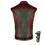 Red One Callum Drift Red and Green Leather Vest Cosplay Costume Outfits