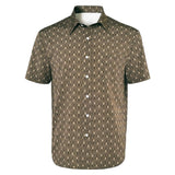 Red One Jack O’Malley Brown Printed Shirt Cosplay Costume