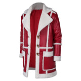 Red One Santa Claus Nick Red Coat Cosplay Costume Outfits Halloween Carnival Suit