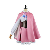 Rem Cosplay Costume Season 4 Pink Outfit with Cape Adult Female Halloween Carnival Costume