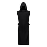Renaissance Cosplay Costume Priest Black Robe Outfit Adult Male Halloween Carnival Costume