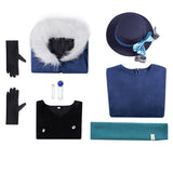 Reverse1999 Cosplay Costume Vertin Blue Outfit Adult Female Halloween Carnival Costume
