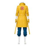 Rivals Cosplay Costume Jubilee Blue Outfit with Yellow Coat Adult Female Halloween Carnival Costume