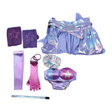 Rivals Cosplay Costume Luna Purple Outfit Adult Female Halloween Carnival Costume