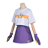 Roco Kingdom Roco Women White and Purple Outfit Adult Female Halloween Carnival Costume
