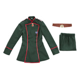 Saga of Tanya the Evil Cosplay Costume Tanya von Degurechaff  Army Green Suit Adult Female Halloween Carnival Costume