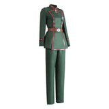 Saga of Tanya the Evil Cosplay Costume Tanya von Degurechaff  Army Green Suit Adult Female Halloween Carnival Costume
