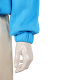 Sakamoto Days Cosplay Costume Shin Asakura Blue Hoodie Outfit Adult Male Halloween Carnival Costume