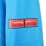 Sakamoto Days Cosplay Costume Shin Asakura Blue Hoodie Outfit Adult Male Halloween Carnival Costume