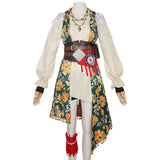 Sea of Remnants Cosplay Costume R.S Green Printed Pirate Costume Adult Female Halloween Carnival Costume