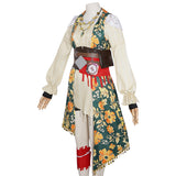 Sea of Remnants Cosplay Costume R.S Green Printed Pirate Costume Adult Female Halloween Carnival Costume