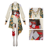 Sea of Remnants Cosplay Costume R.S Green Printed Pirate Costume Adult Female Halloween Carnival Costume