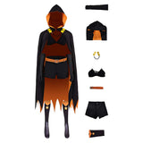 Season 4 Cosplay Costume Shaula Women Black Outfit Adult Female Halloween Carnival Costume