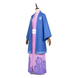 Seshirusu Cosplay Costume Purple Kimono Adult Male Halloween Carnival Costume