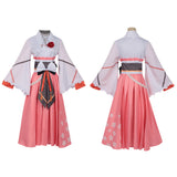 Shunkashuutou Daikousha: Haru no Mai Cosplay Costume  Hinagiku Kayou Pink Outfit Adult Female Halloween Carnival Costume