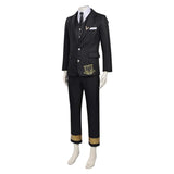 Shunkashuutou Daikousha: Haru no Mai Cosplay Costume Itecho Kangetsu Black Suit Adult Male Halloween Carnival Costume