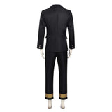 Shunkashuutou Daikousha: Haru no Mai Cosplay Costume Itecho Kangetsu Black Suit Adult Male Halloween Carnival Costume