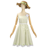 Shunkashuutou Daikousha: Haru no Mai Ruri Hazakura White Dress Adult Female Halloween Carnival Costume