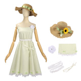 Shunkashuutou Daikousha: Haru no Mai Ruri Hazakura White Dress Adult Female Halloween Carnival Costume