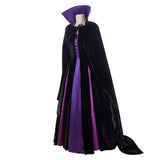 Sleeping Beauty Cosplay Costume Maleficent Purple Witch Costume Adult Female Halloween Carnival Costume
