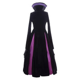Sleeping Beauty Cosplay Costume Maleficent Purple Witch Costume Adult Female Halloween Carnival Costume