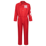 Slipknot Cosplay Costume Joey Jordison Red Jumpsuit Adult Male Halloween Carnival Costume