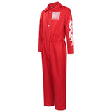 Slipknot Cosplay Costume Joey Jordison Red Jumpsuit Adult Male Halloween Carnival Costume