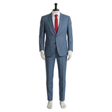 Smoking Behind the Supermarket with You Cosplay Costume Sasaki Blue Suit Adult Male Halloween Carnival Costume