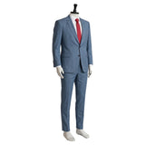 Smoking Behind the Supermarket with You Cosplay Costume Sasaki Blue Suit Adult Male Halloween Carnival Costume