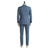 Smoking Behind the Supermarket with You Cosplay Costume Sasaki Blue Suit Adult Male Halloween Carnival Costume