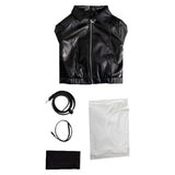 Smoking Behind the Supermarket with You Yamada Black Leather Suit Adult Female Halloween Carnival Costume