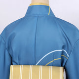 Sparks of Tomorrow Cosplay Costume Inako Momokawa Blue Kimono Adult Female Halloween Carnival Costume