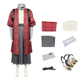 Sparks of Tomorrow Cosplay Costume Kihachi Sakamoto Red Outfit Adult Male Halloween Carnival Costume