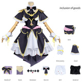 Star Detective Precure Cosplay Costume ​Moria Luluka Black Dress Adult Female Halloween Carnival Costume