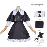 Star Detective Precure Cosplay Costume Moria Luluka Black Outfit ​Adult Female Halloween Carnival Costume