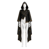 Stellar Blade: Blood Rain Cosplay Costume Eve White Jumpsuit with Black Cape Adult Female Halloween Carnival Costume