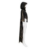 Stellar Blade: Blood Rain Cosplay Costume Eve White Jumpsuit with Black Cape Adult Female Halloween Carnival Costume