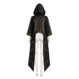 Stellar Blade: Blood Rain Cosplay Costume Eve White Jumpsuit with Black Cape Adult Female Halloween Carnival Costume